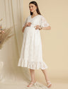 Maternity White Lace Dress