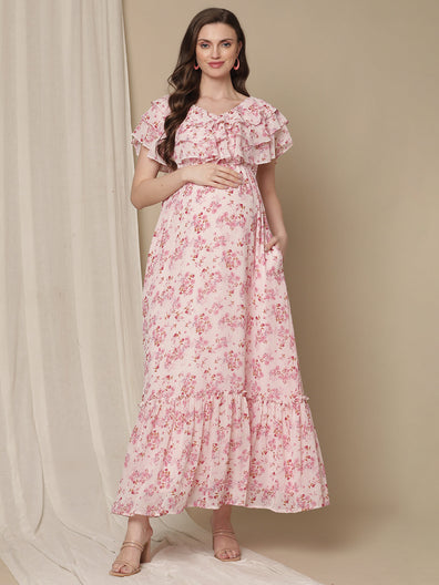 Light Pink Maternity Dress