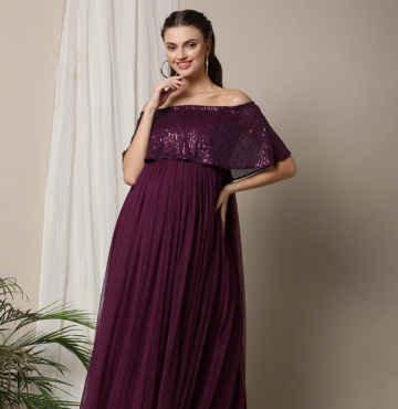 strapless open back dress Blush Striped Maternity Short Dress