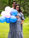 Smocked Maternity Maxi Dress