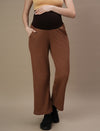 2pc. Maternity Waffle Top + Wide-Leg Pants Set