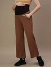 2pc. Maternity Waffle Top + Wide-Leg Pants Set