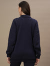 Winter Fleece Maternity Co-ord Set- Navy Blue