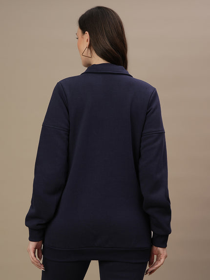 Winter Fleece Maternity Co-ord Set- Navy Blue