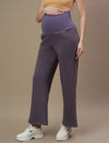 2pc. Maternity Winter Top & A-line Pants Set