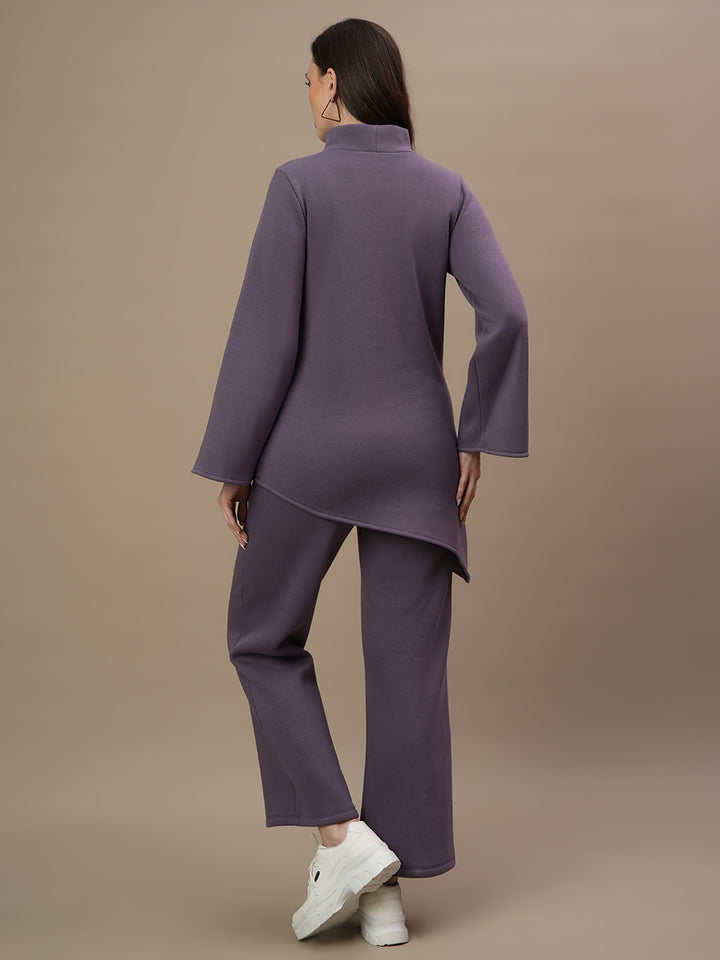 2pc. Maternity Winter Top & A-line Pants Set