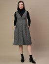 2pc. Woolen Maternity Dungaree Dress