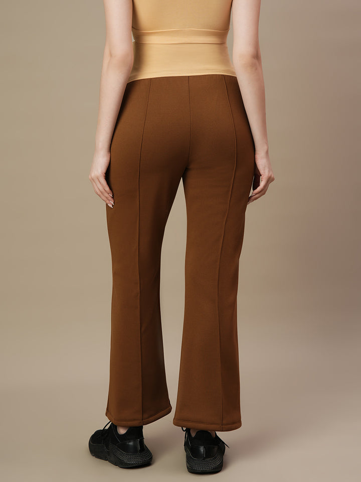 2pc. Maternity Winter Set, Collar Top & Bootcut Pants