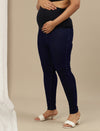High-rise Maternity Jeggings- Navy Blue