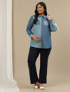 Ultra-Stretch Bootcut Maternity Pants- Blue