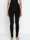 Maternity French Terry Churidar Leggings- Black