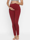 Maroon Maternity Leggings