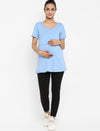 Maternity Half Sleeves Nursing T-shirt