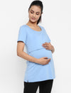 Maternity Half Sleeves Nursing T-shirt