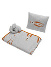 Newborn Blanket Set with Toy- Rocket Print