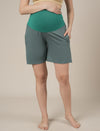 Aqua Green Maternity & Nursing Lounge Shorts Set