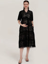 Black Lace Maternity Dress