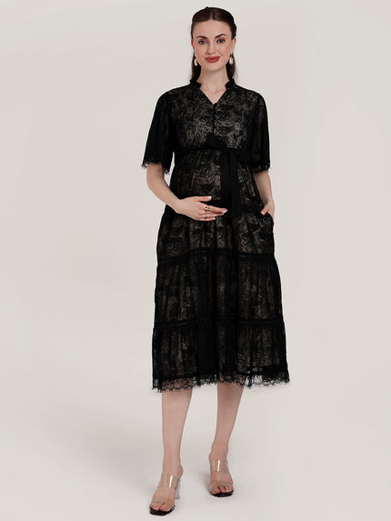 Buy Black Lace Maternity Dress Buy Black Lace Maternity Dress
