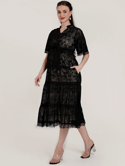 Buy Black Lace Maternity Dress Buy Black Lace Maternity Dress