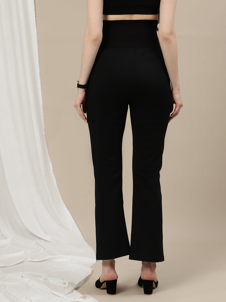 Ultra-Stretch Bootcut Maternity Pants- Black