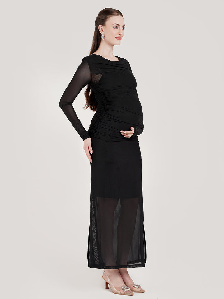 Black Maternity Formal Dress