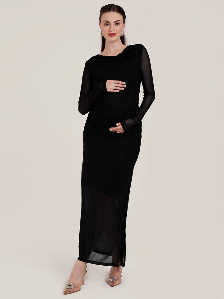 Black Maternity Formal Dress