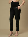 Black Maternity Formal Dress Pants