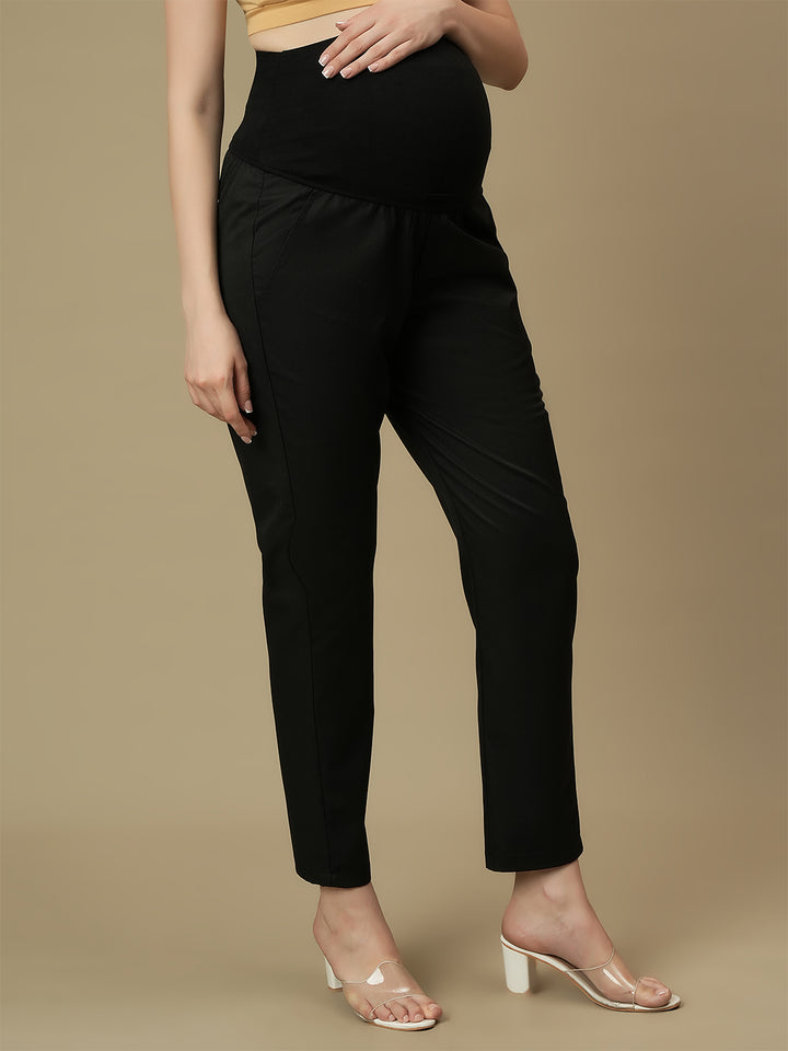 Black Maternity Formal Dress Pants