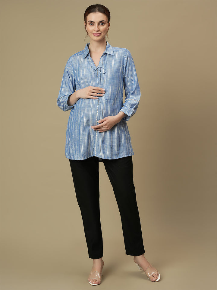 Black Maternity Formal Dress Pants