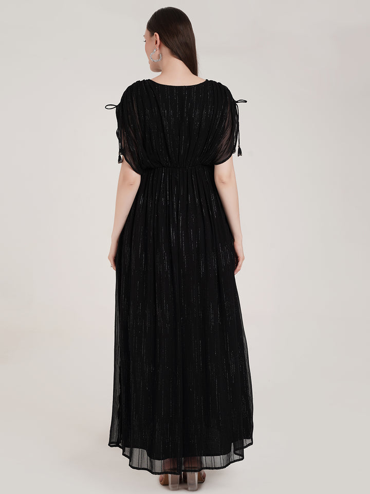 Black Maternity Kaftan Dress