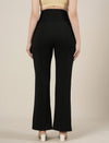 Black Maternity Pintuck Bootcut Pants