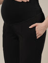 Maternity Pintuck Tapered Fit Pants-Black