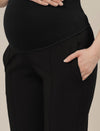 Black Maternity Stretchy Straight Pants