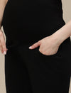 Ultra-Stretch Straight Leg Maternity Pants- Black