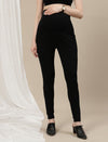 Maternity Ponte Treggings Pants- Black