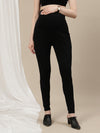 Maternity Ponte Treggings Pants- Black
