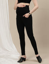 Maternity Ponte Treggings Pants- Black