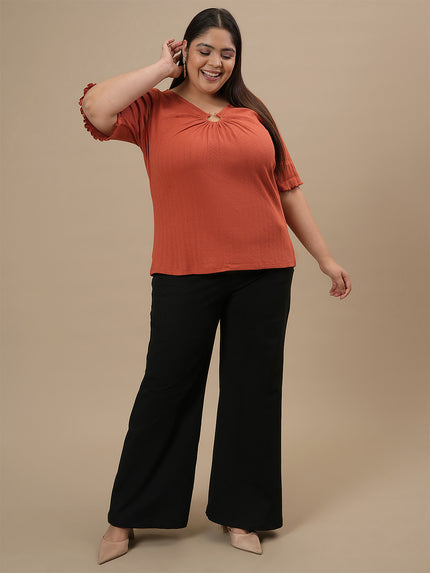 Black Plus Size Bootcut Jeans