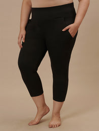 Black Plus Size Capri Pants