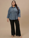 Black Plus Size Flare Pants