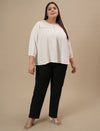 Plus Size Women’s Straight Fit Stretch Jeans - Black
