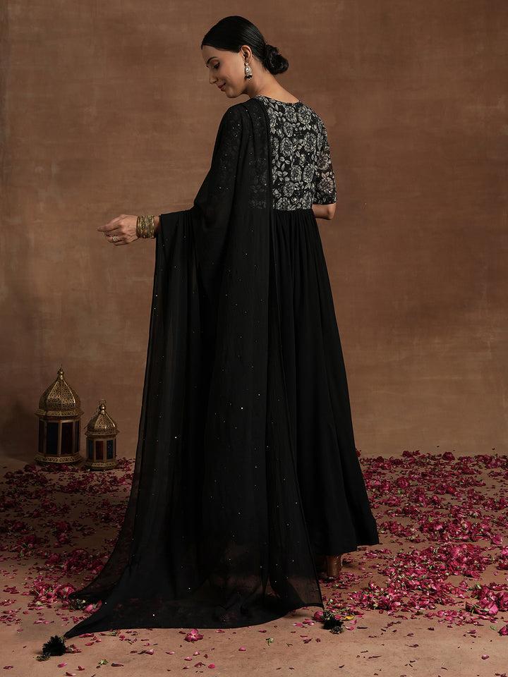 Black Sequin Maternity Suit Set