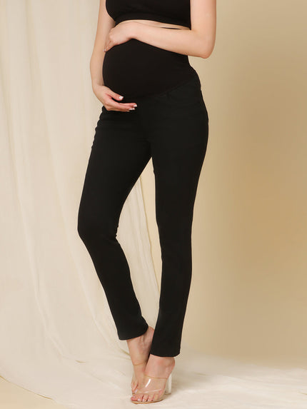 Skinny-fit Maternity Jeans- Charcoal Black