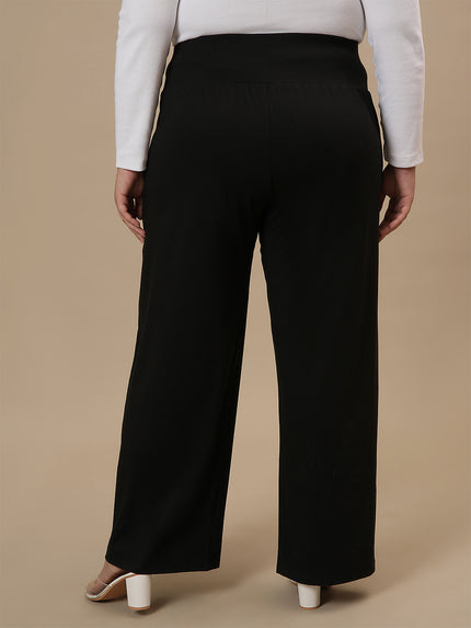 Black Wide Leg Plus Size Pants