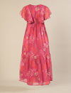 Chiffon Maternity Dress- Pink