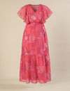 Chiffon Maternity Dress- Pink