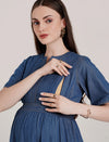 Blue Jean Maternity Dress