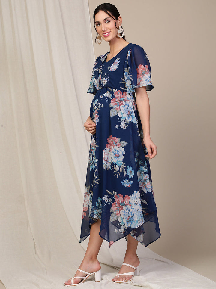 Blue Kurti Feeding Dress