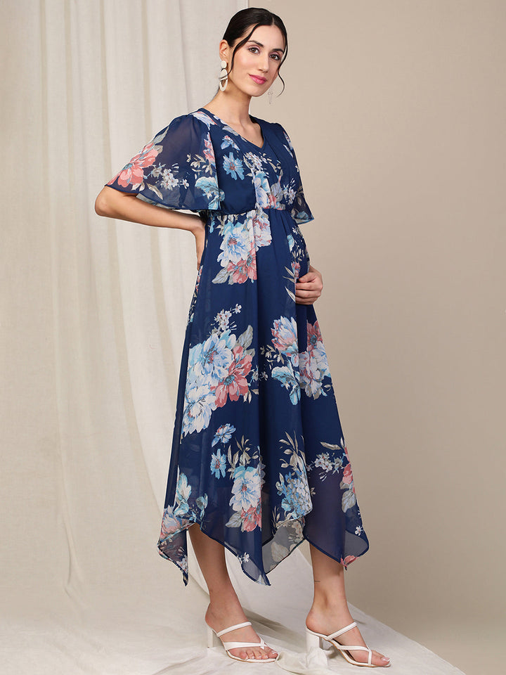 Blue Kurti Feeding Dress