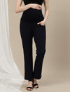 Ultra-Stretch Bootcut Maternity Pants- Blue